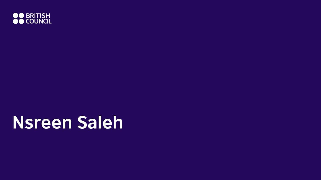 Name of presenter: Nsreen Saleh Name of presenter: Nsreen Saleh