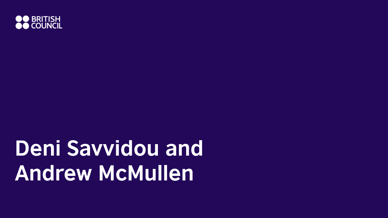 Name of presenter: Deni Savvidou and Andrew McMullen Name of presenter: Deni Savvidou and Andrew McMullen