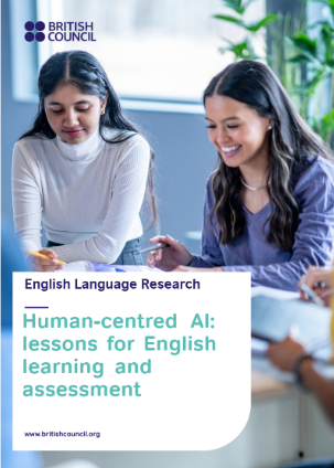Human-centred AI: lessons for English learning and assessment